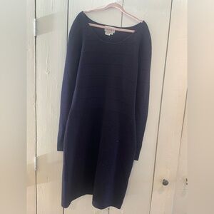 Eileen Fisher Deep Blue Long Sleeve Dress